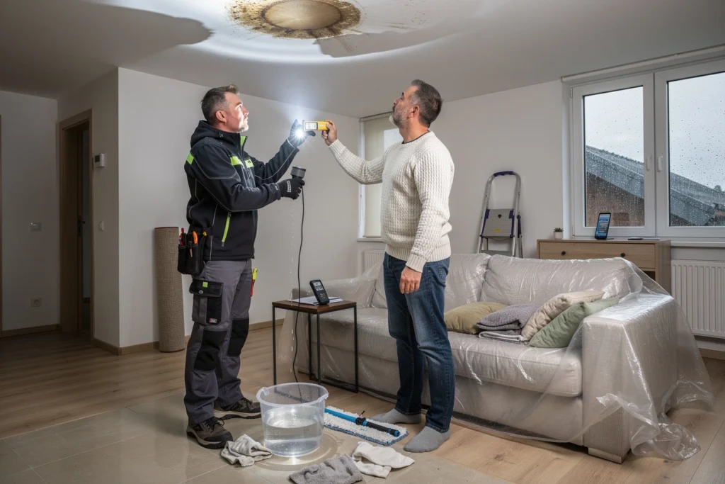 déclaration d'une fuite de toiture à votre assurance habitation