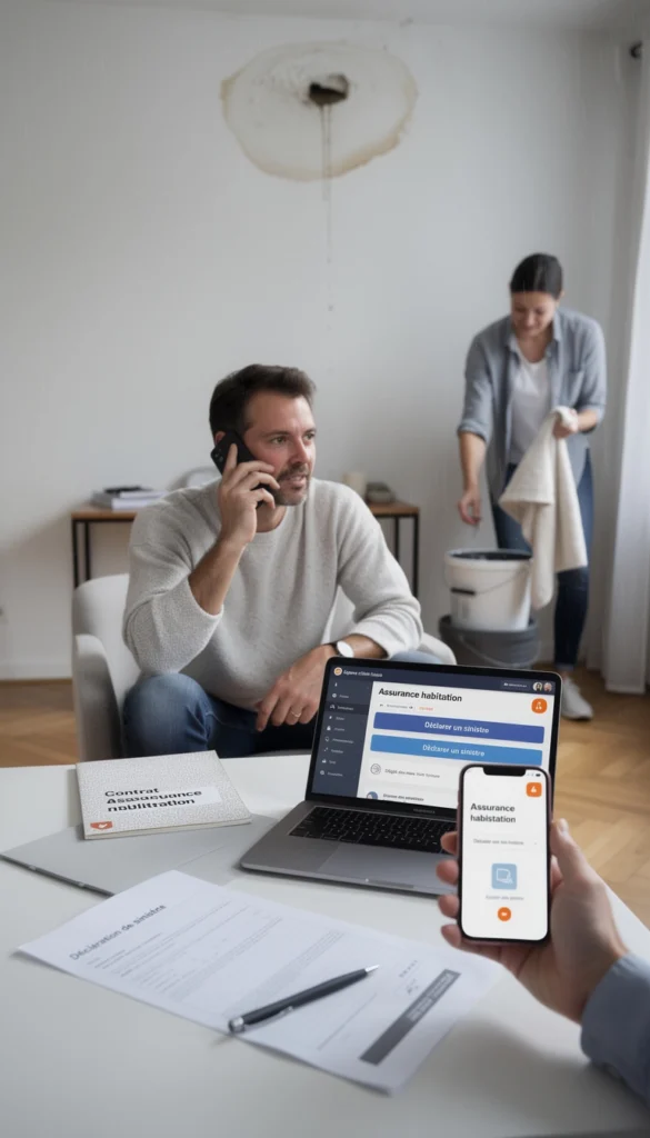 déclaration d'une fuite de toiture à votre assurance habitation